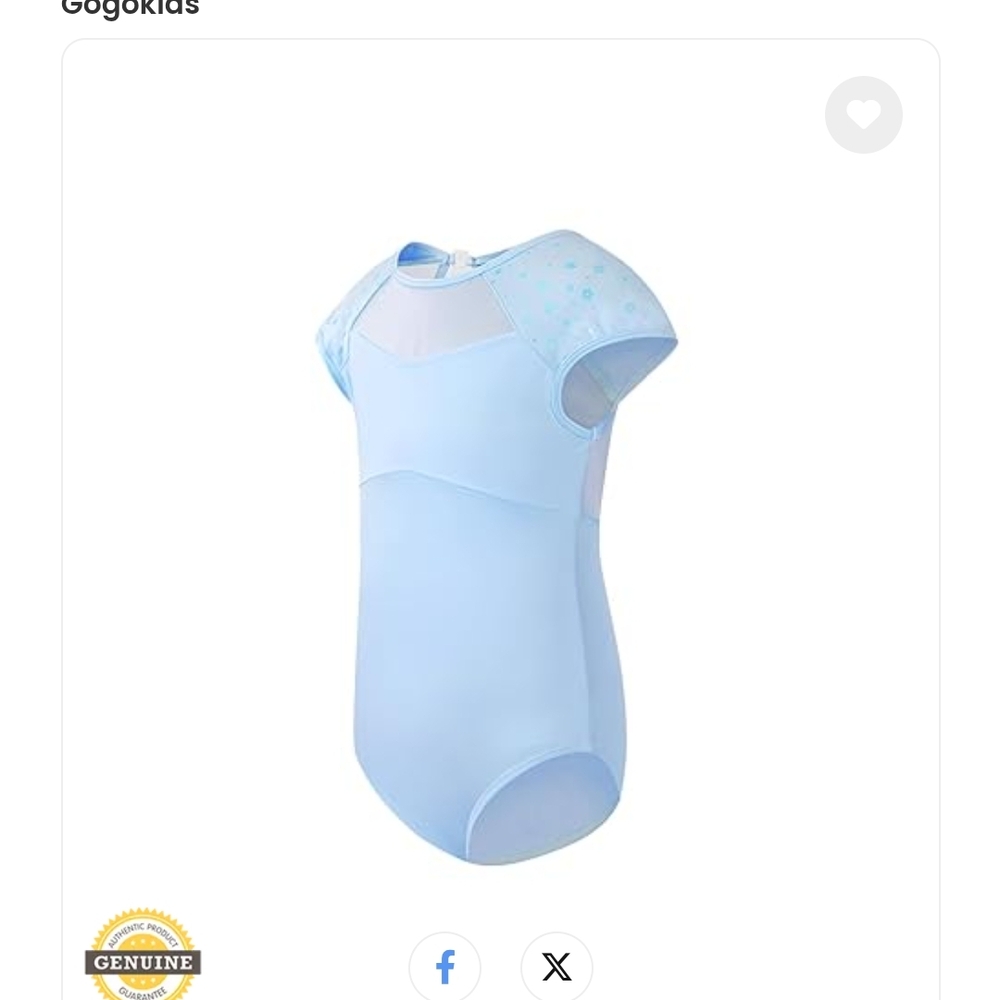 Gogokids Light Blue Leotard